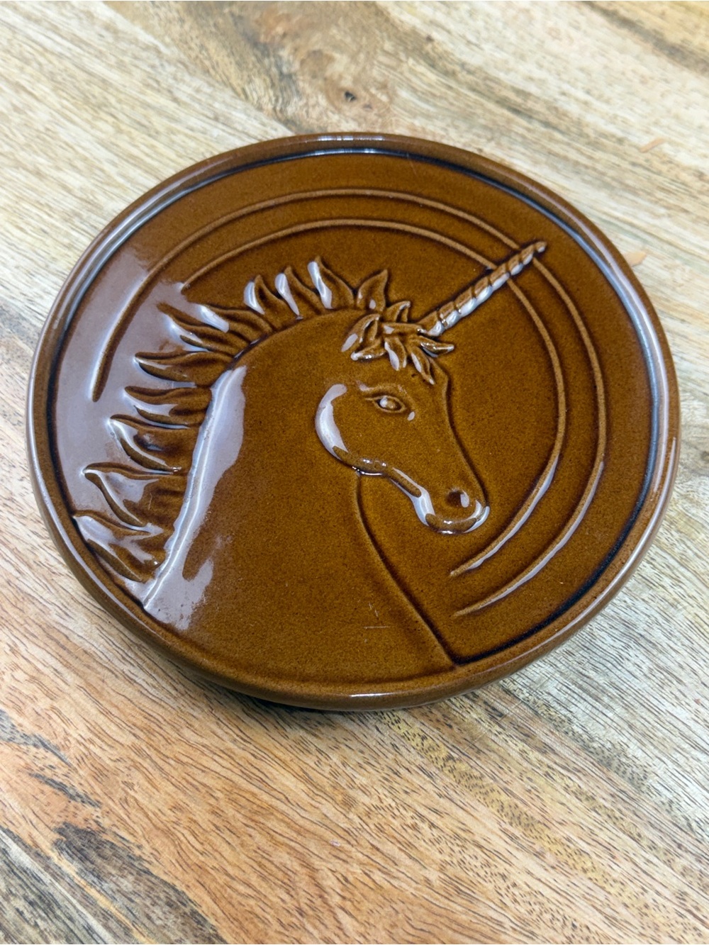 Frankoma Unicorn Pottery Trivet — Storybook Meets Earth Tones | Lollie Closet